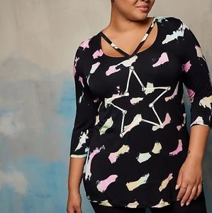 Nwt torrid lovesick super soft strappy tiedye tee size 3x (22-24)